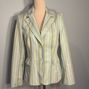 Laundry by Shelli Segal striped spring blazer Size 10